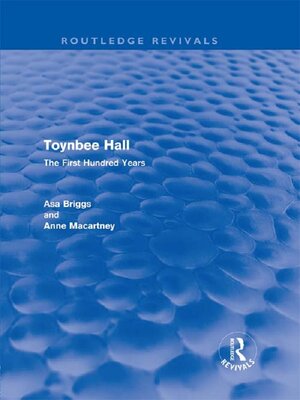 cover image of Toynbee Hall (Routledge Revivals)